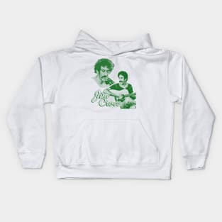 jim croce - green solid style Kids Hoodie